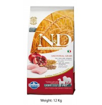 Farmina ND Light Mini And Medium Adult Dog Food Chicken And Pomegranate Low Grain 12 Kg